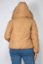 Load image into Gallery viewer, Insulated Zip-up Faux Fur Hooded Jacket