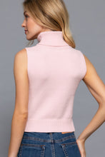 Load image into Gallery viewer, Sleeveless Turtle Neck Sweater Top