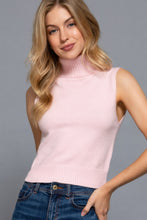 Load image into Gallery viewer, Sleeveless Turtle Neck Sweater Top