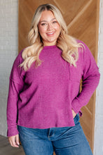 Load image into Gallery viewer, Casual Tuesday Ribbed Knit Sweater in Light Plum - also in Plus