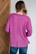 Load image into Gallery viewer, Casual Tuesday Ribbed Knit Sweater in Light Plum - also in Plus