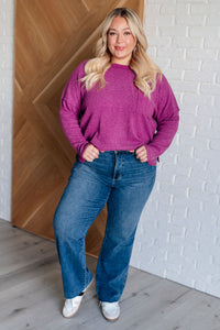 Casual Tuesday Ribbed Knit Sweater in Light Plum - also in Plus