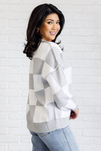 Load image into Gallery viewer, Check Yourself Checkered Sweater in Grey - Also in Plus