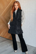 Load image into Gallery viewer, Cold and Calculated Longline Puffer Vest