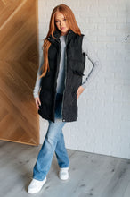 Load image into Gallery viewer, Cold and Calculated Longline Puffer Vest