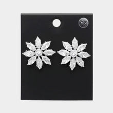 Load image into Gallery viewer, Flower Stud CZ Earrings