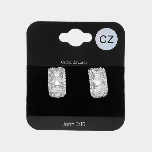 Cubic Zirconia Studs