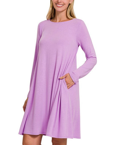 Lavender Basic Dress