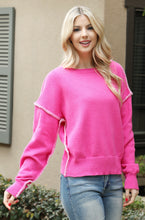 Load image into Gallery viewer, Pink Stitch Sweater