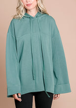 Load image into Gallery viewer, Cotton Bleu Sage Hooded Top