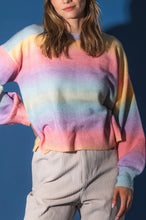Load image into Gallery viewer, Rainbow Ombre Sweater Top