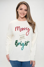Load image into Gallery viewer, Merry &amp; Bright PLUS Sweater
