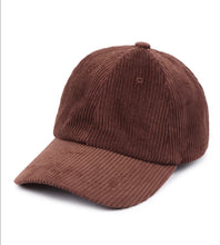Load image into Gallery viewer, Brown Cord Hat