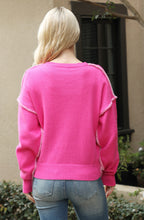 Load image into Gallery viewer, Pink Stitch Sweater