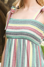 Load image into Gallery viewer, Cotton Stripe Maxi Dress