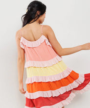 Load image into Gallery viewer, Tiered Colorblock Dress