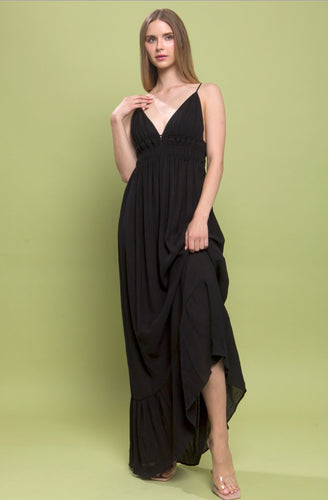 Black Woven Maxi