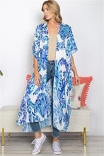 Load image into Gallery viewer, Blue Print Kimono