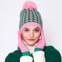 Load image into Gallery viewer, Pink Check Beenie