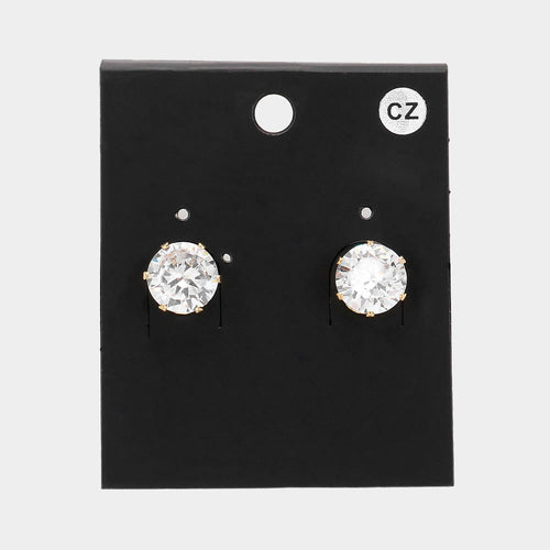 CZ Stone Studs