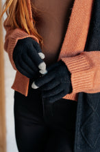 Load image into Gallery viewer, Jane Frost Beanie, Glove, and Scarf Set In Black - Gift Idea