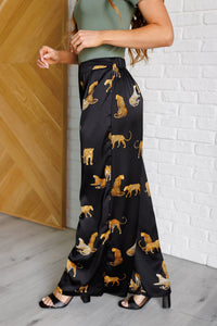 Legendary in Leopard Satin Wide Leg Pants - Also in Plus