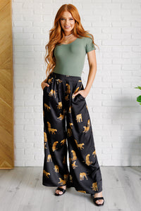 Legendary in Leopard Satin Wide Leg Pants - Also in Plus