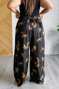 Legendary in Leopard Satin Wide Leg Pants - Also in Plus