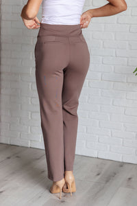 Magic Straight Pants in Dark Mocha - Also in Plus