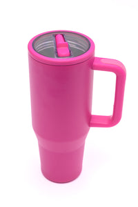 No Spill 40oz Tumbler in Hot Pink - Gift Idea