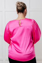 Load image into Gallery viewer, Not Exaggerating Satin Puff Sleeve Blouse - Also in Plus