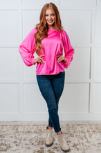 Load image into Gallery viewer, Not Exaggerating Satin Puff Sleeve Blouse - Also in Plus