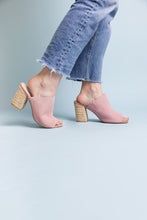 Load image into Gallery viewer, Helena Heeled Sandal in Ice Suede