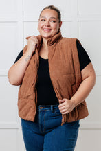 Load image into Gallery viewer, Pick Me Up Corduroy Puffer Vest - Also in Plus