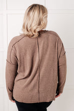 Load image into Gallery viewer, Simply Basic Ribbed Hacci Sweater in Mocha - Also in Plus