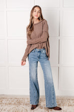 Load image into Gallery viewer, Simply Basic Ribbed Hacci Sweater in Mocha - Also in Plus