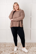 Load image into Gallery viewer, Simply Basic Ribbed Hacci Sweater in Mocha - Also in Plus