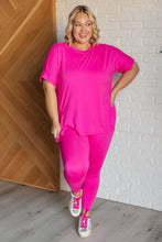 Load image into Gallery viewer, Soft Serve Brushed Microfiber Set in Neon Hot Pink - Also in Plus