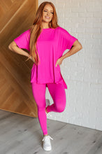 Load image into Gallery viewer, Soft Serve Brushed Microfiber Set in Neon Hot Pink - Also in Plus