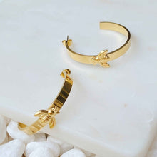 Load image into Gallery viewer, Bee Lovely Hoop Earrings