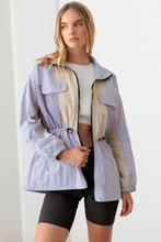 Load image into Gallery viewer, Le Lis Color Block Collared Wind Breaker Jacket