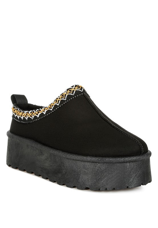 Jesters Embroidered Platform Classic Slip-On