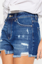 Load image into Gallery viewer, Kancan High Rise Frayed Hem Denim Shorts