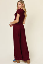 Load image into Gallery viewer, Double Take Full Size Round Neck Top and Pants Set