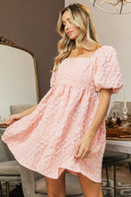 Load image into Gallery viewer, BiBi Flower Square Neck Puff Sleeve Dress