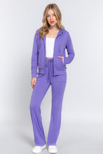 Load image into Gallery viewer, ACTIVE BASIC French Terry Zip Up Hoodie and Drawstring Pants Set