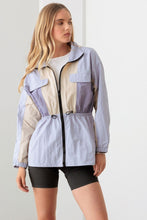 Load image into Gallery viewer, Le Lis Color Block Collared Wind Breaker Jacket