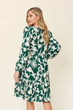 Load image into Gallery viewer, Double Take Full Size Printed Ruffle Hem Long Sleeve Dress