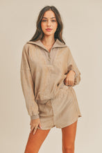 Load image into Gallery viewer, MABLE Corduroy Half Zip Top and Shorts Set