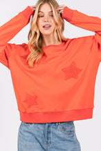 Load image into Gallery viewer, SAGE + FIG Star Patch Long Sleeve Sweatshirt